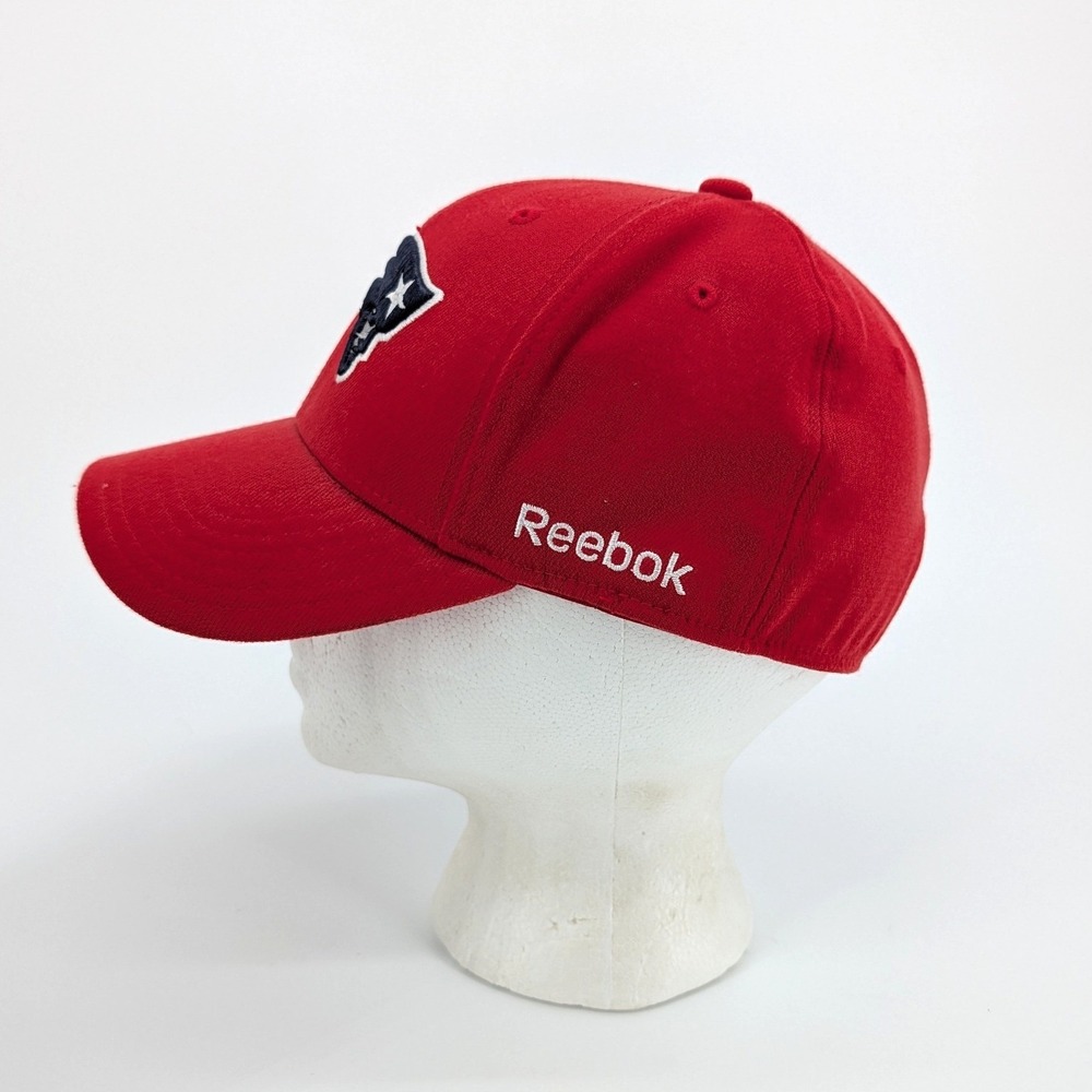 Reebok New England Patriots Pete Brock Signed Onfield Hat Red Size S/M - Picture 5 of 9